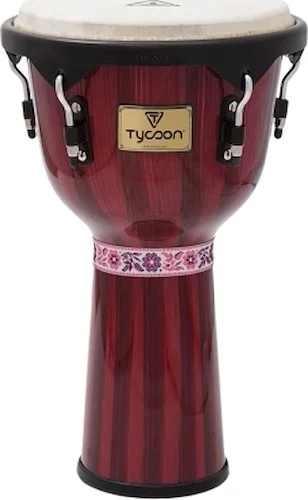 Artist Series Hand-Painted Red Finish Djembe