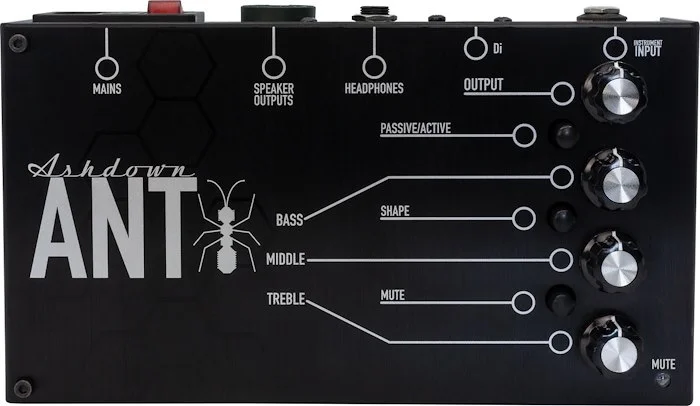 Ashdown ANT 200 The Ant. 200 Watt Pedal-board Bass Amplifier
