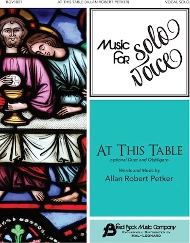 At This Table - Music for Solo Voice Series