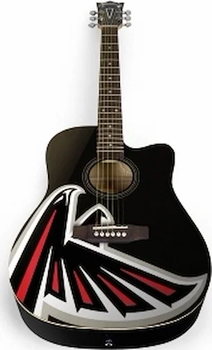 Atlanta Falcons Acoustic Guitar