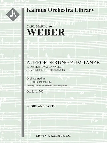 Aufforderung zum Tanze, Op. 65/ J. 260 (L'Invitation a la Valse; Invitation to the Dance)<br>