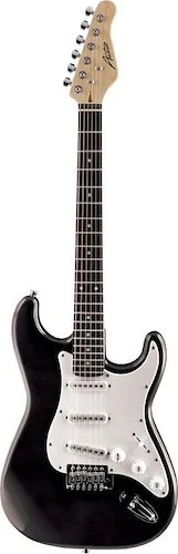 Austin Classic Double Cutaway Electric Guitar, Black