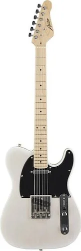 Austin Classic Bolt-On Single Cutaway Electric Guitar, White - String Thru