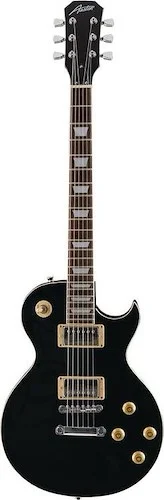 Austin Elecric Guitar, Single Cut Super 6-Pro Black
