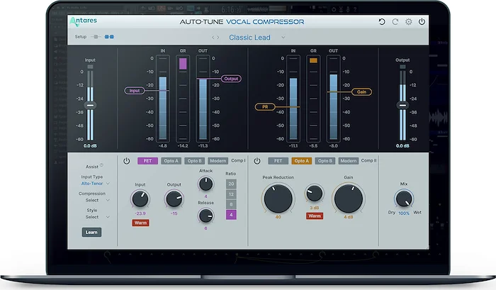 Auto-Tune Vocal Compressor (Download)<br>DUAL-STAGE DIGITAL COMPRESSION POWERED BY MACHINE LEARNING