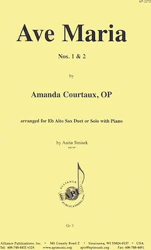 Ave Maria, No. 1 & 2 - A Sax Duo/pno