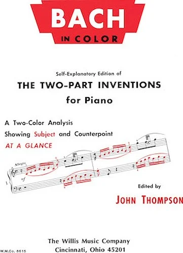 Bach in Color - The Two-Part Inventions for Piano