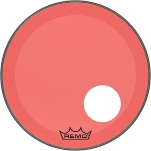 Bass, Powerstroke 3, Colortone, 20" Diameter, Red, 5" Offset Hole