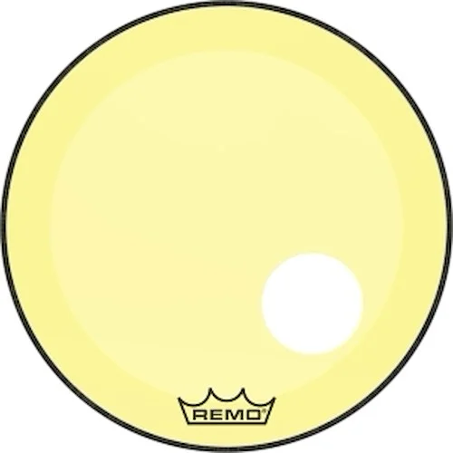Bass, Powerstroke 3, Colortone, 22" Diameter, Yellow, 5" Offset Hole