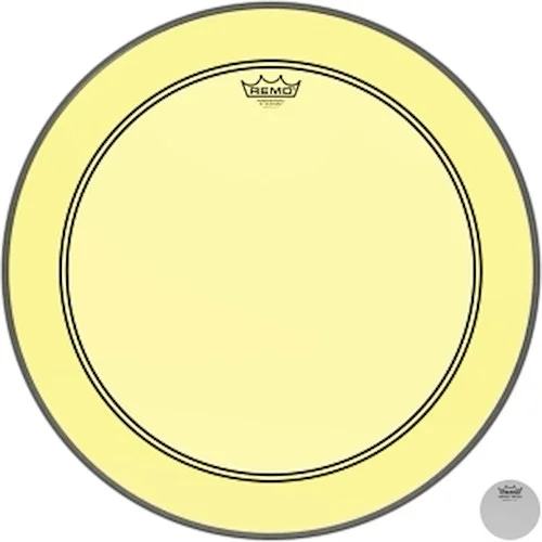 Bass, Powerstroke 3, Colortone, 22" Diameter, Yellow