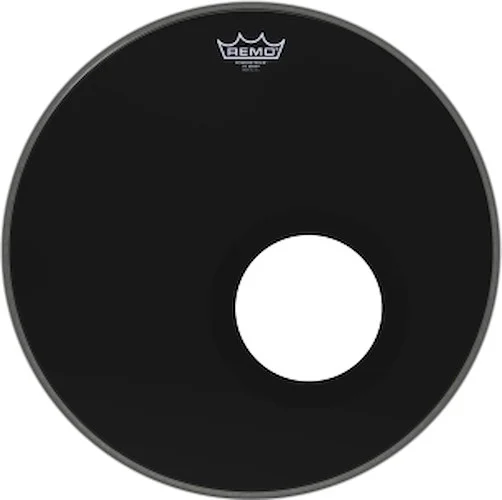 Bass, Powerstroke 3, Ebony, 18" Diameter, 5" Black Dynamo Installed