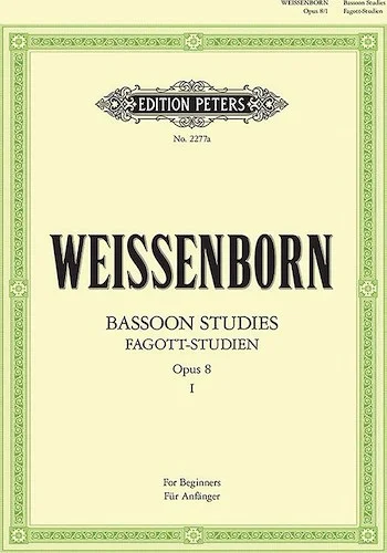 Bassoon Studies Op. 8, Vol. 1<br>For Beginners (Ger/Eng)