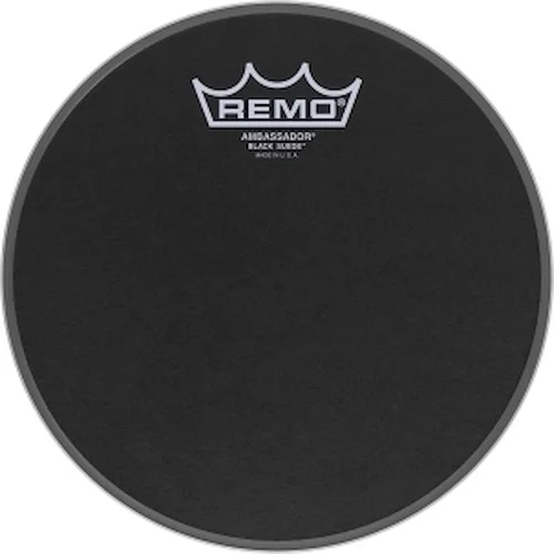 Batter, Ambassador, Black Suede, 8" Diameter