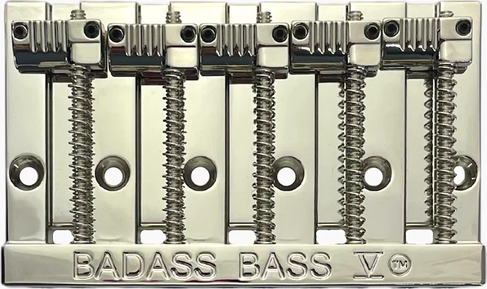 Leo Quan® Badass V™ 5-String Bass Bridge<br>Nickel