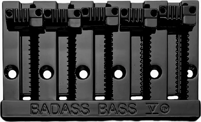 Leo Quan® Badass V™ 5-String Bass Bridge<br>Black