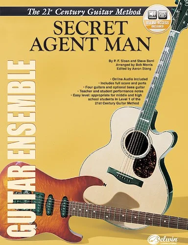 Belwin's 21st Century Guitar Ensemble Series: Secret Agent Man