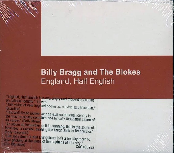 Billy Bragg & The Blokes - England, Half English