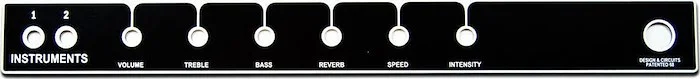 Blackface Princeton Reverb Style Faceplate For Mojotone Chassis (No Logo)