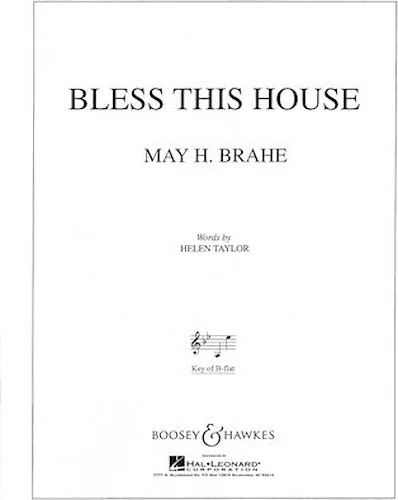 Bless This House - Low Voice in B-Flat
