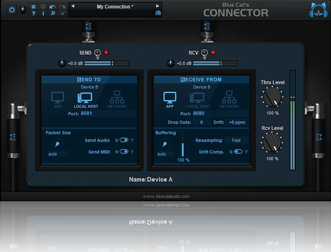 Blue Cat Connector (Download) <br>The Virtual Cable For Your Virtual Studio