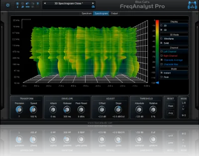 Blue Cat FreqAnalyst Pro (Download) <br>A powerful spectral analysis tool and automation generator with 3D viewer