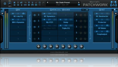Blue Cat Patchwork (Download) <br>The virtual patchbay for audio plug-ins