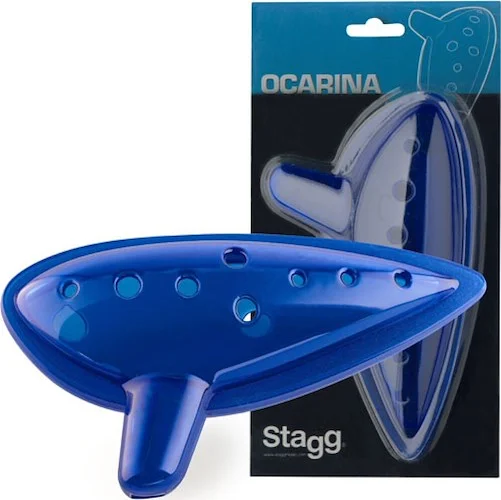 Blue plastic ocarina