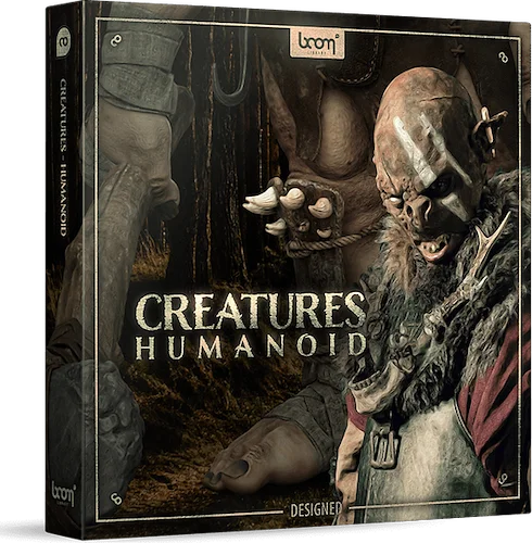 Boom Creatures Humanoid DESIGNED (Download)<br>This library features horrific growls and snarls from all those big bad monsters