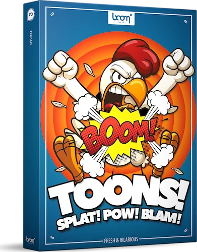 Boom Toons (Download) <br>Positively comical fx, vocalizations, objects and noises