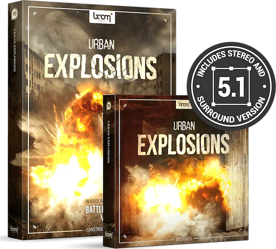 Boom Urban Explosions Bundle (Download) <br>Explosion sound effects to the fullest