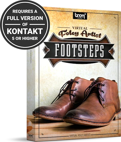 Boom Virtual Foley Artist Footsteps (Download) <br>The most gigantic footstep collection available