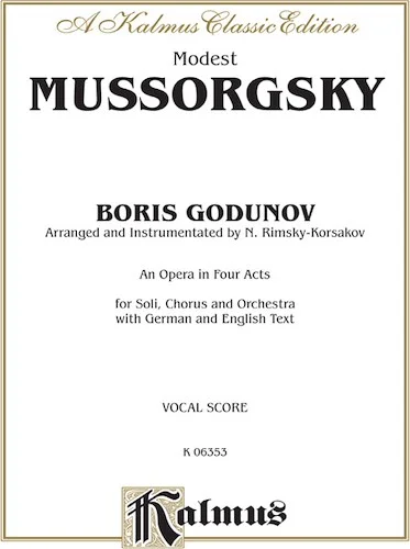 Boris Godunov - An Opera in Four Acts