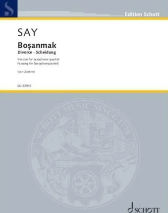 Bosanmak Op. 29a - Saxophone Quartet