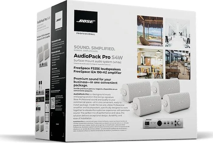 Bose888475-1210AudioPack Pro S4 White 120V NA