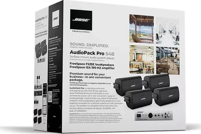 Bose888478-1110AudioPack Pro S4 Black 120V NA