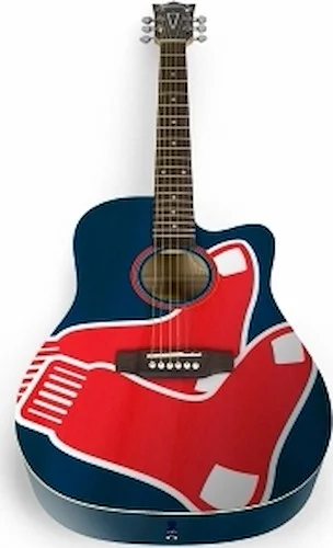 Boston Red Sox Acoustic Guitar