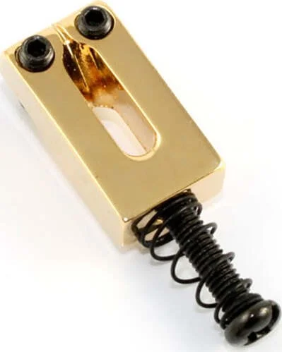 Allparts Narrow Bridge Saddles for Stratocaster®<br>Gold