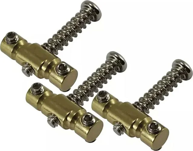 Advanced Plating Compensated Telecaster® Brass Saddles (set of 3)<br>