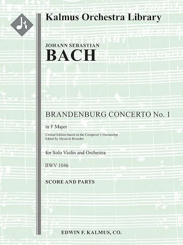 Brandenburg Concerto No. 1 in F, BWV 1046 (critical edition)<br>