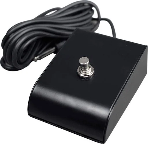 British Style 1-Button Black Footswitch 15ft Cord With 1/4" Plug<br>