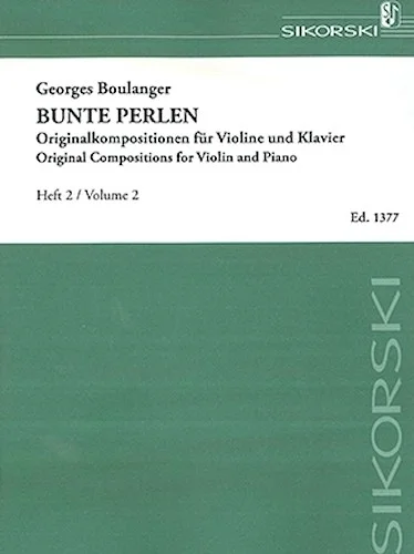 Bunte Perlen (Multicolored Beads) - Original Works for Violin and Piano, Vol. 2
