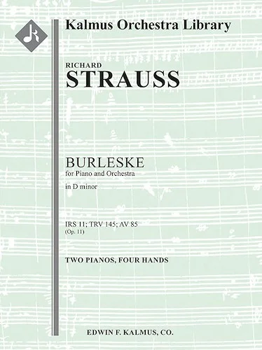 Burleske in D minor for Piano and Orchestra, IRS 11 (TrV 145; AV 85)<br>