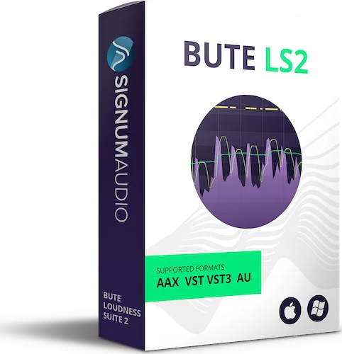 BUTE Loudness Suite 2 (STEREO) (Download)<br>Smart, powerful loudness metering and True Peak Brickwall limiting toolkit for post-production.