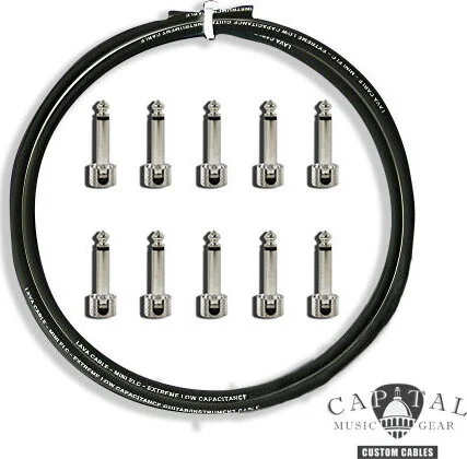 Cable DIY Kit with Lava Plugs (10) and Lava Cable Black (10 ft.)