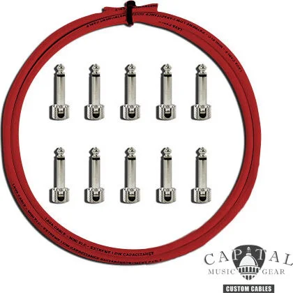 Cable DIY Kit with Lava Plugs (10) and Lava Cable Red (10 ft.)