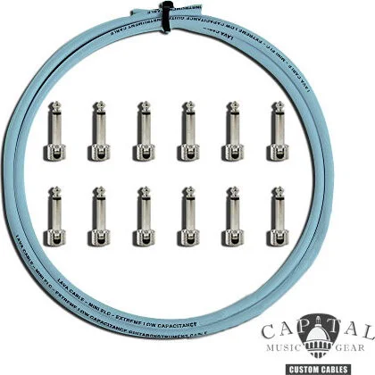 Cable DIY Kit with Lava Plugs (12) and Lava Cable Carolina Blue (6 ft.)