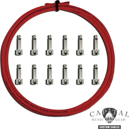Cable DIY Kit with Lava Plugs (12) and Lava Cable Red (6 ft.)