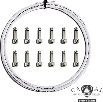 Cable DIY Kit with Lava Plugs (12) and Lava Cable White (6 ft.)