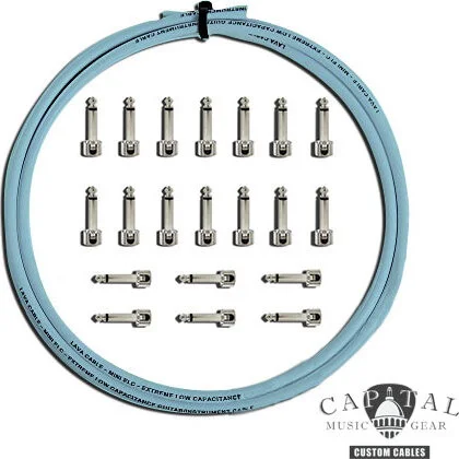 Cable DIY Kit with Lava Plugs (20) and Lava Cable Carolina Blue (20 ft.)