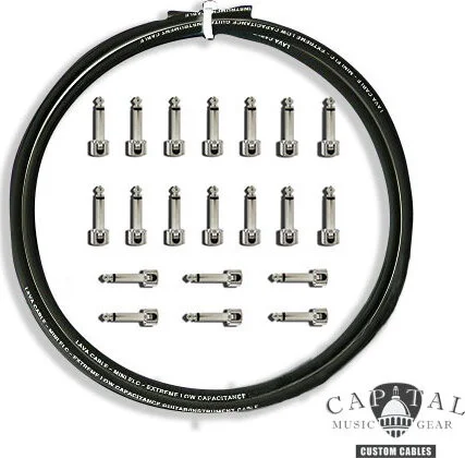 Cable DIY Kit with Lava Plugs (20) and Lava Cable Black (20 ft.)